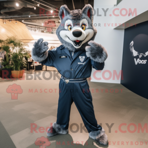 Maskottchenkostüm Navy Wolf...