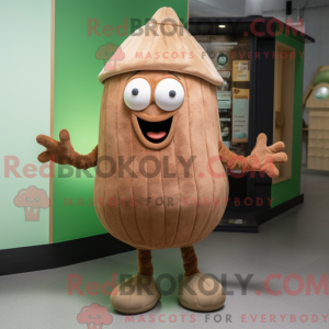 Brown Melon mascot costume...