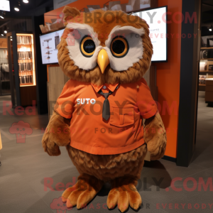 Rust Owl mascot costume...