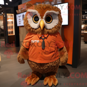 Rust Owl mascottekostuum...