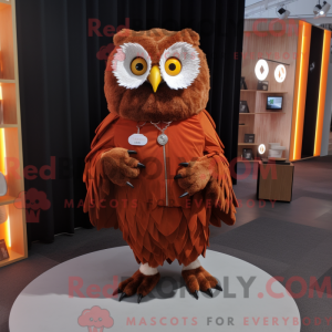Rust Owl mascottekostuum...