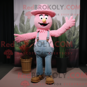 Pink Scarecrow mascot...