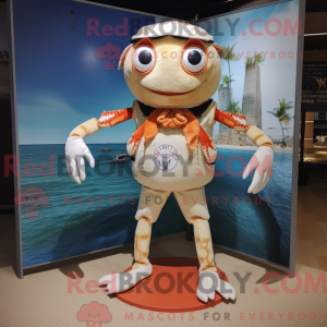 Cream Crab maskot kostume...