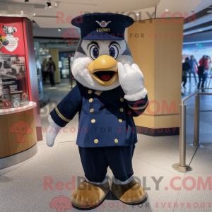 Navy Aglet-maskotdraktfigur...