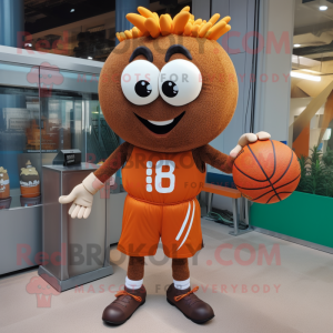 Personaje de disfraz de mascota Magenta Basketball Ball vestido con una  chaqueta de cuero y anillos - Disfraces de mascotas -  Tamaño  L (175-180 CM)