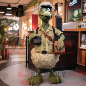 Olive Struds maskot kostume...