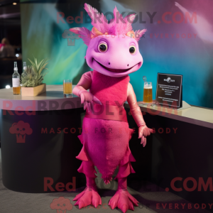 Magenta Axolotls máscara de...