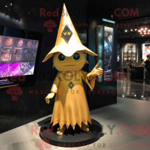 Gold Witch S Hat mascot...