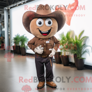 Brown Heart mascot costume...