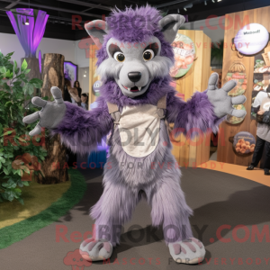 Lavender Werewolf mascot...