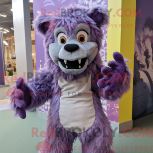 Lavender Werewolf mascot...