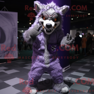 Lavender Werewolf mascot...