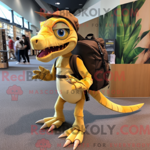 Guld Dimorphodon maskot...
