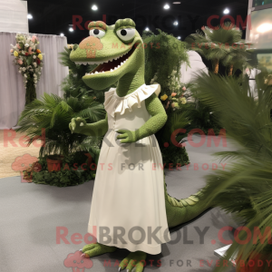 Olive Crocodile mascot...