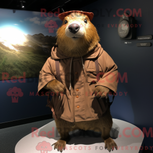 Capybara mascot costume...