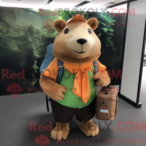 Capybara mascot costume...