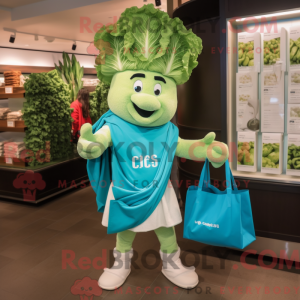Cyan Caesar Salad mascot...
