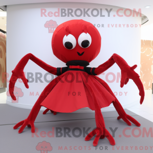 Red Spider mascot costume...
