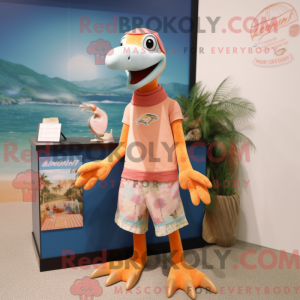 Peach Dimorphodon mascot...