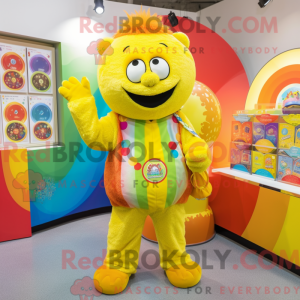 Yellow Rainbow mascot...