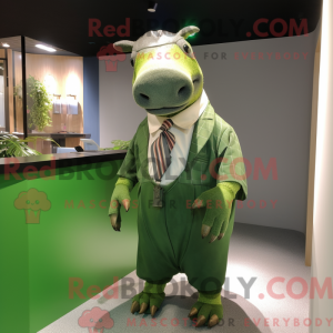 Grüner Tapir Maskottchen...