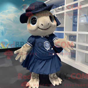 Navy havskildpadde maskot...