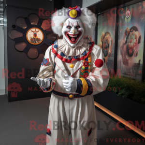 Mascotte de Clown blanc...