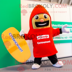 Red Currywurst mascot...