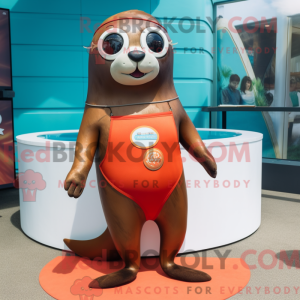 Rust Seal maskot kostume...