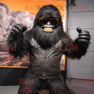 Sort Sasquatch maskot...