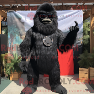 Sort Sasquatch maskot...