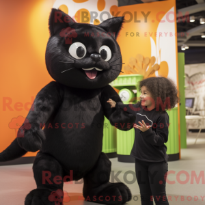 Black Cat mascot costume...