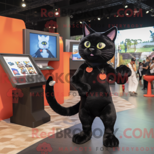 Black Cat mascot costume...