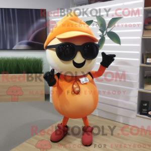 Peach Plum maskot kostume...