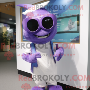 Purple Tooth Fairy mascot...