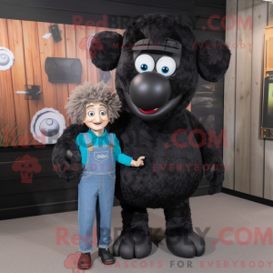Black Sheep mascot costume...