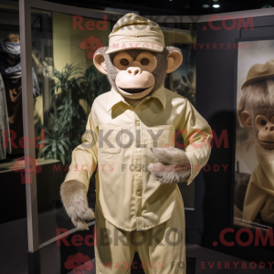 Cream Monkey maskot kostume...