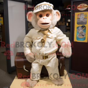 Cream Monkey maskot kostume...