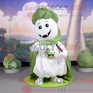 White Broccoli mascot...