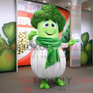 White Broccoli mascot...