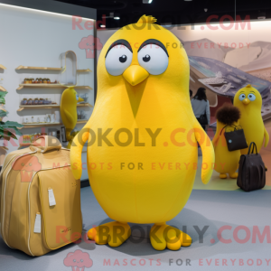 Yellow Penguin mascot...