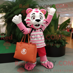 Pink Tiger maskot kostume...