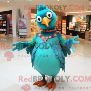 Turquoise Pheasant mascot...