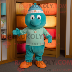 Turquoise Apricot mascot...