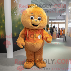 Tan Orange mascot costume...