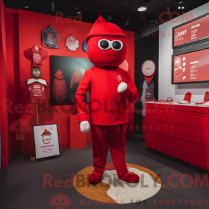 Red Pho mascot costume...