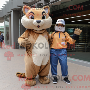 Beige Mongoose mascot...