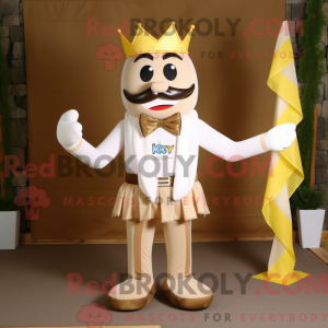 Beiges Maskottchenkostüm...