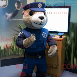 Navy Otter Maskottchen...