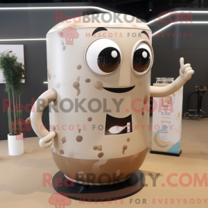Beige Soda Can mascot...